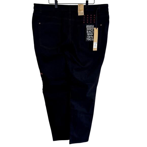 Ksubi 42 Chitch Laid Black Slim Tappered Leg Mid Long Rise Jeans - Picture 4 of 8